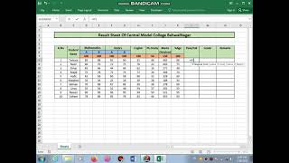 How we find the PASSFAIL  Grade  Remarks in MS Excel [upl. by Ahsienar]