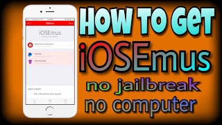 How to get iOSEmus  get paid apps FREE  tweaks   hacked games etc  no jailbreak no computer [upl. by Lika]