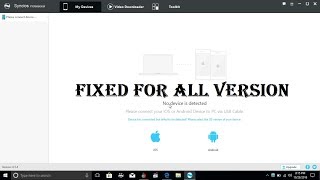 No device is detected in Syncios  SOLVED [upl. by Eirrej]