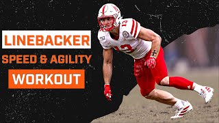 Football Speed amp Strength Training  Linebacker Workout [upl. by Vasya]