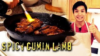 How to Make Flaming Hot Spicy Cumin Lamb [upl. by Adnirim]