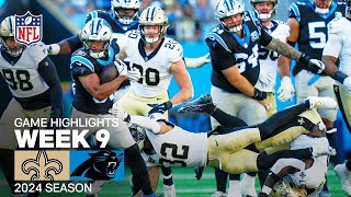 New Orleans Saints vs Carolina Panthers  2024 Week 9 Game Highlights [upl. by Eniffit165]