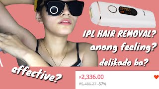 MURANG DIY PERMANENT HAIR REMOVAL AT HOME Ckeyin IPL laser [upl. by Ebocaj728]