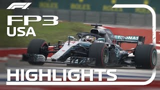 2018 United States Grand Prix FP3 Highlights [upl. by Trant]