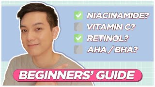 How to Use SKINCARE ACTIVES Simple Guide to Niacinamide Retinol AHA BHA Filipino  Jan Angelo [upl. by Ammeg573]