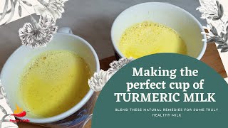 Turmeric milk  Immune booster Milk  Mleko z kurkumy  Haldi doodh  recipe in Polish amp English [upl. by Aimar]