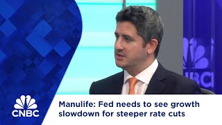 Manulife Fed needs to see growth slowdown for steeper rate cuts [upl. by Ennyleuqcaj]