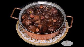 Paleron de bœuf en daube aux châtaignes et noisettes [upl. by King]