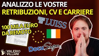 “100k di stipendio da Remoto ma come hai fatto  Reaction ai vostri Salary CV e carriere [upl. by Dott215]