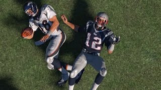 Can Tom Brady Sack Peyton Manning  Madden NFL Challenge [upl. by Atiuqin]