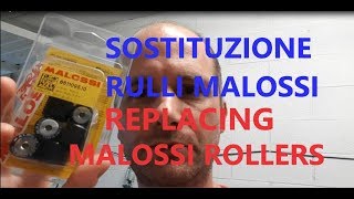 Sostituireappesantire rulli Malossi  Replacing Malossi rollers  sub ENGITA [upl. by Lenod]