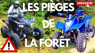 Les Pieges De La Forêt Une Excursion Mouvementée quads forêt enduro fail [upl. by Orual]