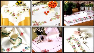 Goodlooking Cross Stitches Hand Embroidery Table Clothes Prayers Rugs PatternsUnique Designs [upl. by Wenger978]