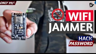 How To Make WIFI Jammer With NODEMCU  HOW TO HACK WIFI PASSWORD  esp8266 nodemcu hack [upl. by Aliekahs]