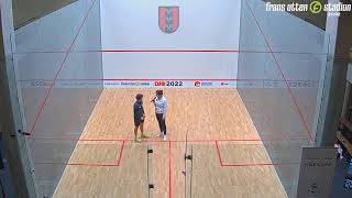 Squash Eredivisie Frans Otten Stadion Amsterdam  GC Biotech SquashTime Eindhoven 23112022 [upl. by Ailuig973]