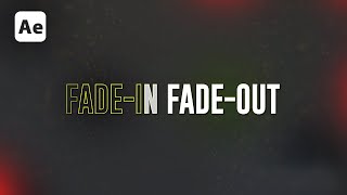 Advance FadeIn and FadeOut Text Animation in After Effects  MotionsFly [upl. by Mclaurin]