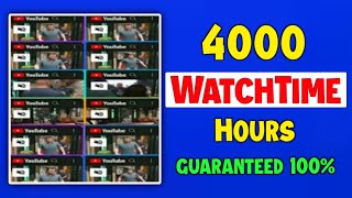 How To Increase Watchtime On YouTube  Free Watchtime Software  watch time kaise badhaye [upl. by Ameekahs]