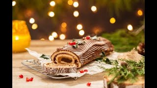 La recette ultra simple de Cyril Lignac pour une bûche de Noël à couper le souffle [upl. by Ashwin]