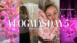 VLOGMAS DAY 5  DECK THE HALLS AND THE BATHROOM  Christmas Bathroom Decor [upl. by Oniuqa]