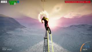 Descenders Peaks Boss Jump Fire Node Missed the ring made the jump [upl. by Annette]