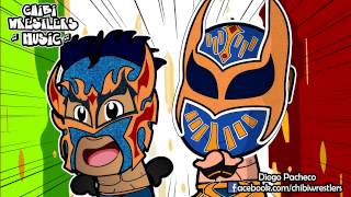 Chibi Wrestlers Music  Lucha Dragons Theme Chibified WWE Parody [upl. by Raffarty43]