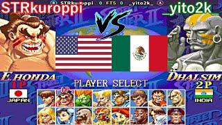 Super Street Fighter II X Grand Master Challenge  STRkuroppi vs yito2k FT5 [upl. by Kalman]