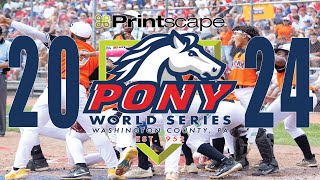 2024 Printscape Pony League World Series Game 07 Mon Valley PA vs Long Beach CA [upl. by Angadresma]