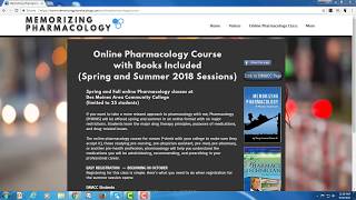 CC Online Pharmacology Course Summer 2018 Community College Pharmacology Class [upl. by Ellerahs]