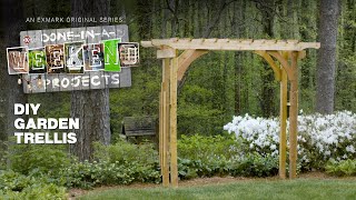 How to Build a DIY Garden Trellis  DoneInAWeekend Projects  Exmark [upl. by Elisabet]