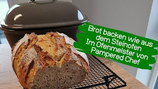 Brot backen im Ofenmeister von Pampered Chef [upl. by Atteloj]