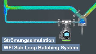 Strömungssimulation WFI Sub Loop Batching System [upl. by Ilak]