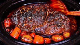 Slow Cooker Sunday Pork Roast Recipe  How to make pork pot roast [upl. by Lais420]