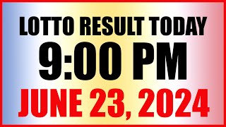 Lotto Result Today 9pm Draw June 23 2024 Swertres Ez2 Pcso [upl. by Eniretac478]