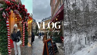 Snowy day  Sweden trip vlog 🇸🇪 [upl. by Polly]