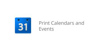 Print Calendars and Events [upl. by Merrile473]