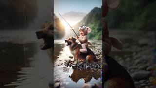 🐶 Evolution of Dog  Fishing with my Dog 🥰 Dog Evolution ✅ shorts dog cute puppy [upl. by Mcclenon]