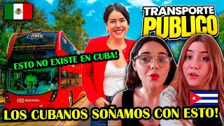 🇨🇺CUBANAS REACCIONAN a Los 5 MEJORES MEDIOS de TRANSPORTE de 🇲🇽MÉXICO [upl. by Patricio]