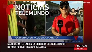 EN VIVO Manifestantes exigen la renuncia del gobernador de Puerto Rico Ricardo Rosselló [upl. by Lenehc]