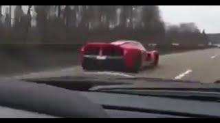 200MPH run with Ferrari F12 TDF and LaFerrari on the Autobahn [upl. by Shiller290]