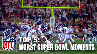 Top 5 Worst Super Bowl Moments of All Time  NFL NOW [upl. by Katheryn]