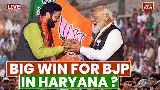 Haryana LIVE Results BJP Crosses Halfway Mark In Haryana  Haryana Election Results LIVE [upl. by Treblah869]