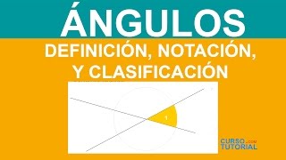 Ángulos definición clasificación y medida [upl. by Ecenaj651]