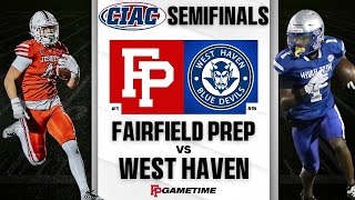 CIAC SEMIFINALS  1 Fairfield Prep vs 5 West Haven High School Varsity Football [upl. by Daniell]