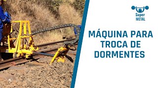 Máquina para Troca de Dormentes MTDSM [upl. by Eniamahs]