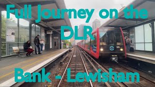 Full Journey on the DLR  Bank  Lewisham [upl. by Atinob]