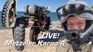 Live Metzeler Karoo 4 FINISHED  3700 Miles  Riders Share Rant [upl. by Annoit]