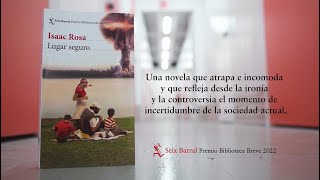 quotLugar seguroquot de Isaac Rosa Premio Biblioteca Breve 2022 booktrailer [upl. by Dlaner]