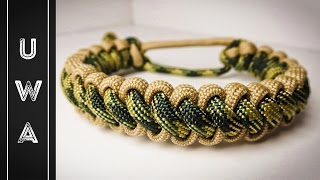 How to make a Bootlace Paracord Survival Bracelet MAD MAX STYLE NO BUCKLE NEEDED [upl. by Roseanna222]