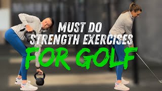 Must Do Strength Exercises For Golfers  Hit The Golf Ball Longer [upl. by Elvia387]