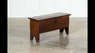 18thC English Oak Coffer [upl. by Lauter]